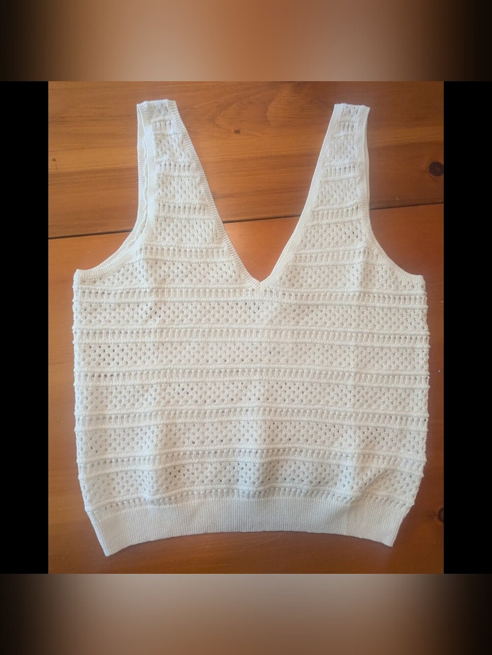 Marine Layer Finley Sweater Tank Off-White Winter White Small NWT